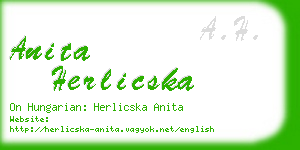 anita herlicska business card